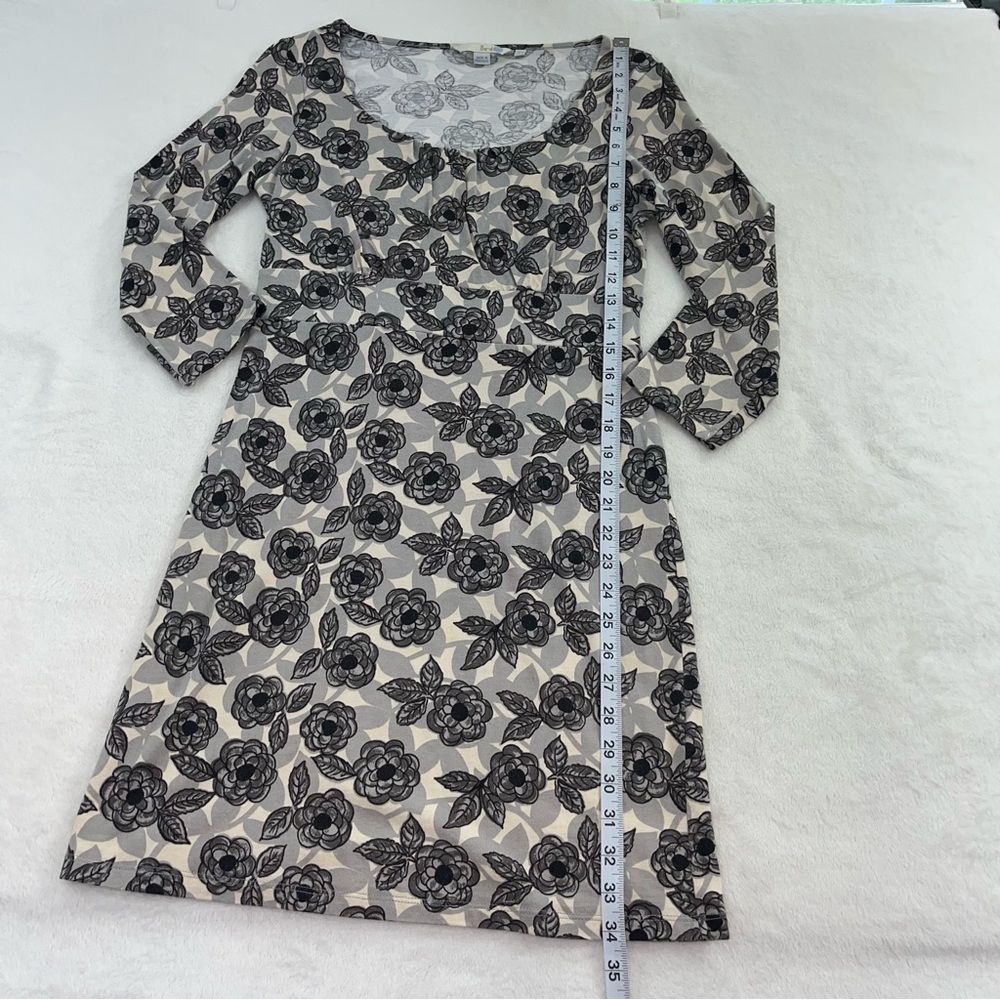 Boden Floral Empire Waist Dress Woman’s Sz 4 Long Sleeve‎ Mini Dress WL573 - Picture 8 of 9